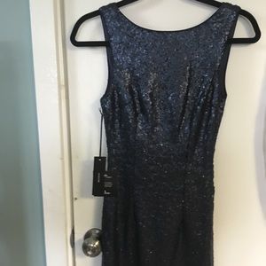 Lulu's Blue Sequin Dress